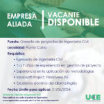 Gerente de proyectos de Ingeniería Civil