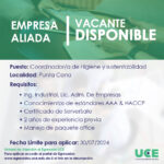 Coordinador de Higiene  y sustentabilidad