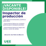 Inspector de Producción Inspector de Producción